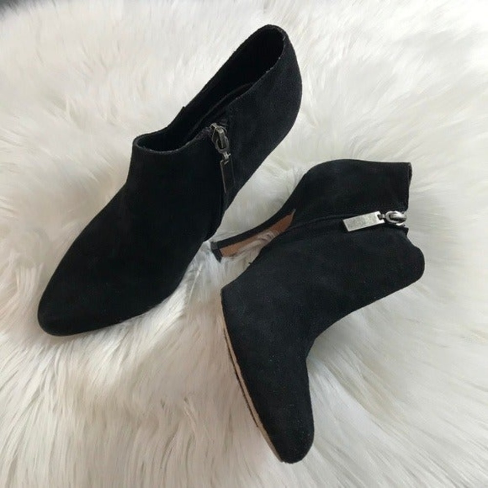 (Sold) Dolce Vita Black Suede Beji Ankle Boots, 6 - Picture 3 of 7